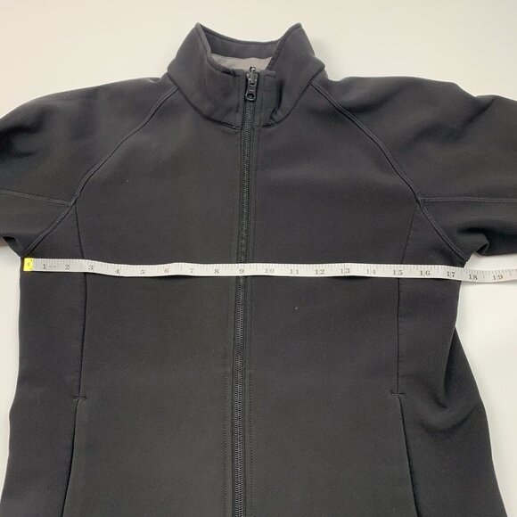Salomon Womens Size Small Black Soft Shell Full Zip Jacket Spell Out Logo Hiking - Picture 13 of 15